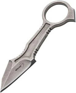 Boker Plus Gitf-Da Fixed Blade One Piece Stainless Neck Knife W/ Sheath P02BO054