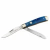 Boker Traditional Series 2.0 Trapper Folding Knife Blue Bone Handle D2 Plain Edge 110828 -Boker Shop 0828 41452.1679321183