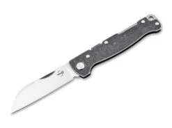 Boker Atlas Backlock Folding Knife Black Steel Handle D2 Sheepsfoot Plain Edge 01BO867