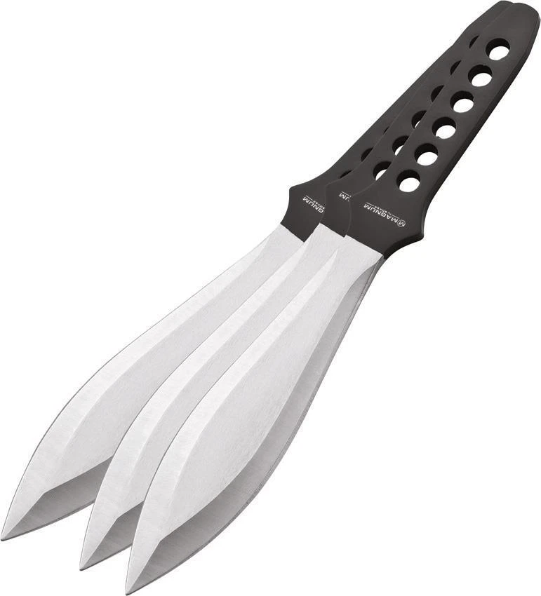 Boker Magnum Set Of 3 Double Edge Black Profi I Fixed Throwing Knives - M02GL193 5 Boker Magnum Set Of 3 Double Edge Black Profi I Fixed Throwing Knives - M02GL193 - Image 3