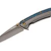 Boker Cobalt Folding Knife Gray/Blue Stainless Steel Handle 440A Wharncliffe Plain Edge 01RY288 -Boker Shop 288 83012.1728574453