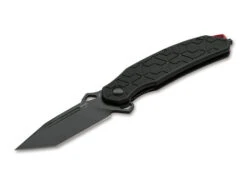 Boker Yokai Folding Knife Black Honeycomb Handle D2 Plain Black Blade 01BO151