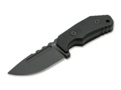 Boker Plus Little Dvalin Fixed Blade Knife Black G10 Handle D2 Plain Edge 02BO033