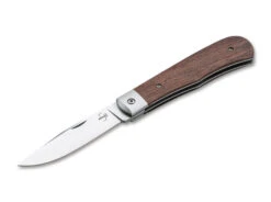 Boker Bonfire Folding Knife Brown Bubinga Wood Handle D2 Plain Edge 01BO181