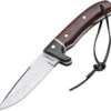 Boker Elk Hunter Fixed Blade Knife Ebony Wood/Rosewood Handle 440A Plain Edge 02GL685 -Boker Shop 685 18309.1682086500