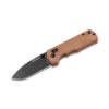 Boker Rockstub Folding Knife Brown Micarta Handle 440B Plain Black Blade BO01SC710 -Boker Shop 710 27177.1698418350