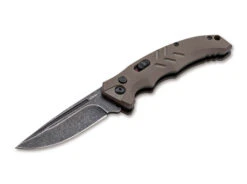 Boker Intention II Auto Knife Coyote G10 Handle D2 Plain Edge 01BO483