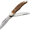 Boker Traditional Series 2.0 Folding Knife Hunter 2 Blade Brown Jigged Bone Handle D2 Plain Edge 110836 -Boker Shop BO110836 79104.1680543871