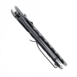 Boker Folding Knife Black Milled Aluminum Handle D2 Drop Point Plain Edge Stonewash Finish 01BO457N -Boker Shop BOKER 01BO457N 02 55415.1752246315