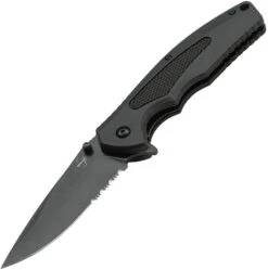 Boker Plus NGA Linerlock A/O Black Rubber Handle D2 Steel Folding Knife 01BO506