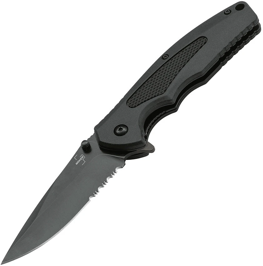 Boker Plus NGA Linerlock A/O Black Rubber Handle D2 Steel Folding Knife 01BO506 3 Boker Plus NGA Linerlock A/O Black Rubber Handle D2 Steel Folding Knife 01BO506