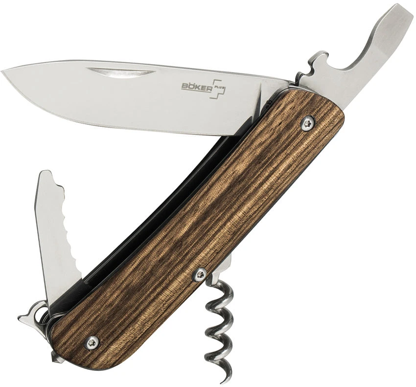 Boker Plus Tech Multi-Tool 2 Brown Zebra Wood Folding 12C27 Pocket Knife 01BO845 3 Boker Plus Tech Multi-Tool 2 Brown Zebra Wood Folding 12C27 Pocket Knife 01BO845
