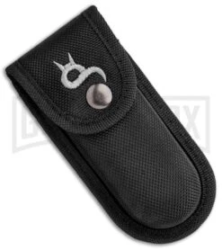 Boker BF-131 Fox Orange/Black Liner Lock Knife - Satin Plain -Boker Shop Boker BF 131 Orange Black Fox Folder 01FX035 BHQ 117275 jr case large