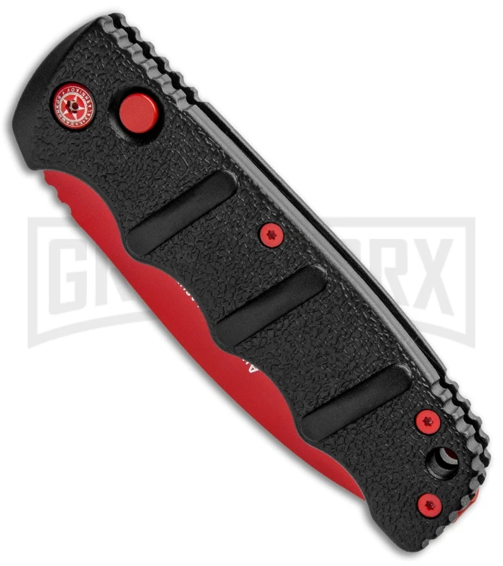 Boker Kalashnikov Black Widow Automatic Knife - D2 Dagger Red Plain 4 Boker Kalashnikov Black Widow Automatic Knife - D2 Dagger Red Plain - Image 2