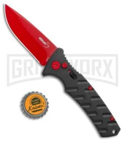 Boker Plus Black Widow Strike Automatic Knife - Drop Point Red 11 Boker Plus Black Widow Strike Automatic Knife - Drop Point Red -Boker Shop Boker Black Widow Strike Drop DP Black Red 01BO434NSOI BHQ 97030 jr bottlecap large