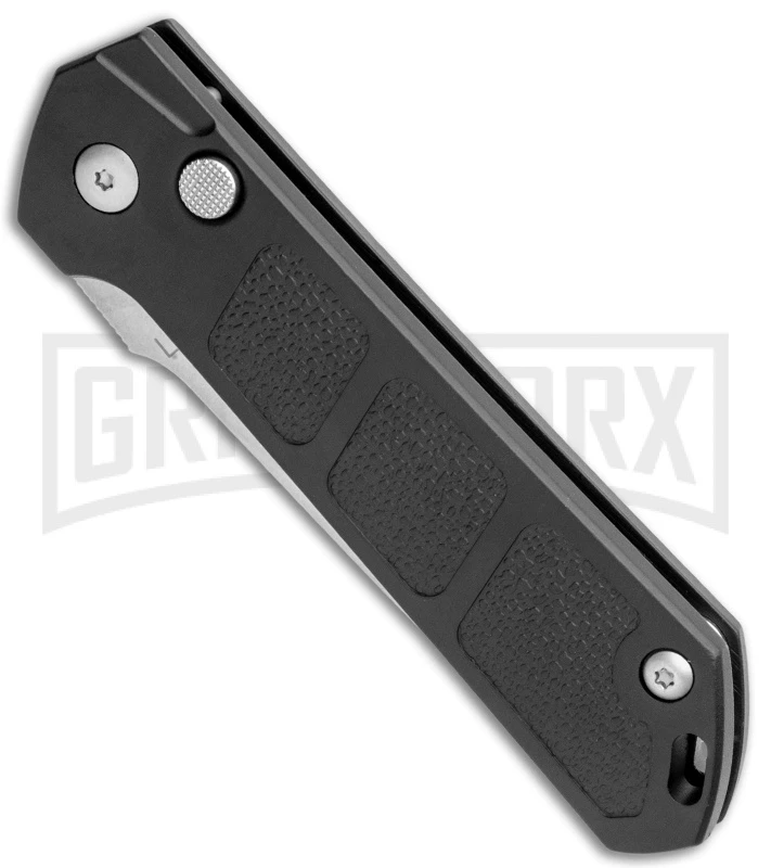 Boker Kihon Black Automatic Knife - Stonewash Plain 4 Boker Kihon Black Automatic Knife - Stonewash Plain - Image 2