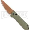 Boker Kihon OD Green Automatic Knife - Copper Plain 1 Boker Kihon OD Green Automatic Knife - Copper Plain -Boker Shop Boker Burnley Kihon Desert Warrior DP Auto Copper D2 01BO955NSOI BHQ 101391 jr large