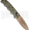 Boker Kalashnikov Desert Warrior Left-Hand Dagger Automatic Knife - Copper -Boker Shop Boker Desert Warrior Kalashnikov Dagger Left Handed OD Green Copper BHQ 95429 jr 1 large 1