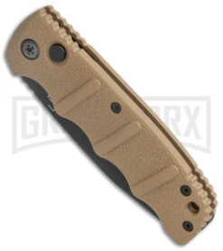 Boker Kalashnikov Coyote Brown Automatic Knife - Drop Point Black Plain -Boker Shop Boker Kalashnikov Auto Coyote D2 Black BHQ 144762 jr spine large