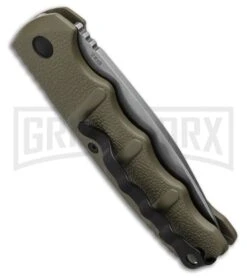 Boker Kalashnikov OD Green Automatic Knife - SW Plain 11 Boker Kalashnikov OD Green Automatic Knife - SW Plain -Boker Shop Boker Kalashnikov Automatic Knife OD Green 3.25 XHP Satin BHQ 92085 LS Side large