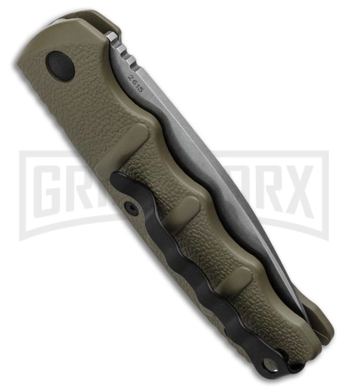 Boker Kalashnikov OD Green Automatic Knife - SW Plain 5 Boker Kalashnikov OD Green Automatic Knife - SW Plain - Image 3