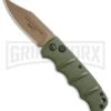 Boker Kalashnikov Desert Warrior Bowie Automatic Knife - Copper Plain -Boker Shop Boker Kalashnikov Bowie Auto Desert Warrior OD Green Copper 01KALS22N BHQ 17106 jr 3 large