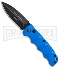 Boker Kalashnikov Blue Automatic Knife - Dagger Smokewash Plain