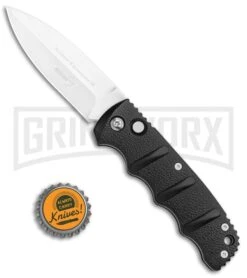 Boker Kalashnikov Black Automatic Knife - D2 Satin Plain -Boker Shop Boker Kalashnikov Dagger Black Satin BHQ 9485 or BHQ 110509 jr bottlecap large