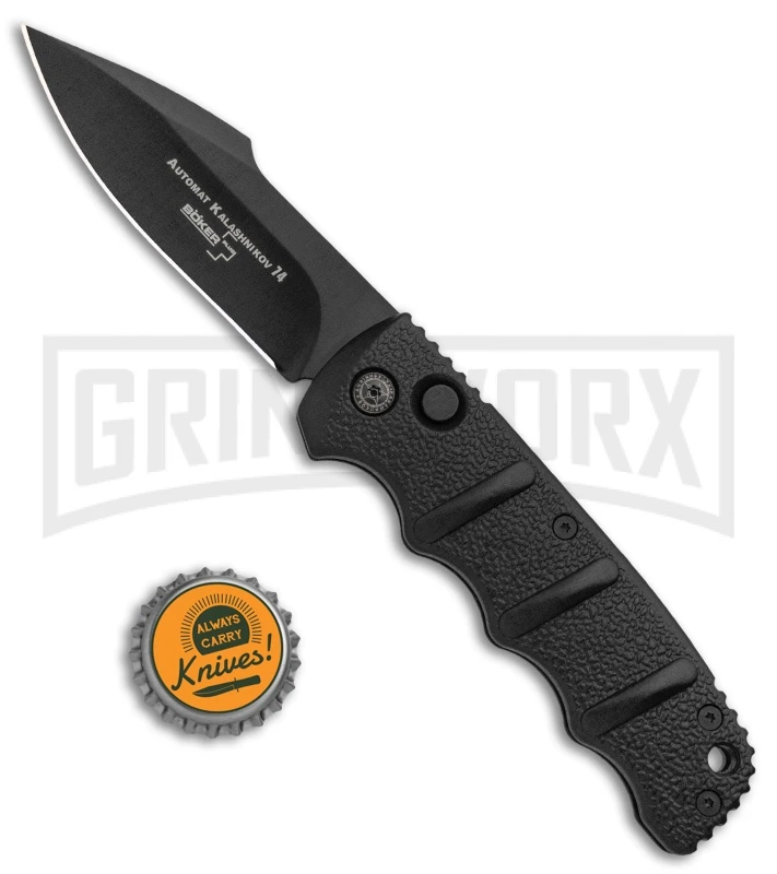 Boker Kalashnikov Automatic Knife - Harpoon Black Plain 6 Boker Kalashnikov Automatic Knife - Harpoon Black Plain - Image 4