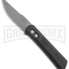 Boker Lundquist Alluvial Black Aluminum Automatic Knife - Bead Blast Plain 1 Boker Lundquist Alluvial Black Aluminum Automatic Knife - Bead Blast Plain -Boker Shop Boker Lundquist Alluvial Auto Black Aluminum BB BHQ 125067 jr large