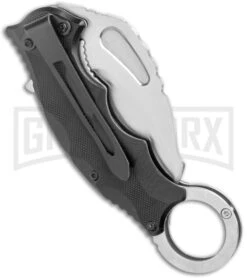 Boker Magnum Alpha Kilo Black Liner Lock Knife - Satin Plain 8 Boker Magnum Alpha Kilo Black Liner Lock Knife - Satin Plain -Boker Shop Boker Magnum Alpha Kilo LL Assisted Knife G 10 Satin 01RY115 BHQ 120667 jr side large