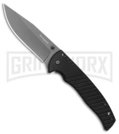 Boker Magnum Black Flash G-10 Spring Assisted Knife - Gray Plain
