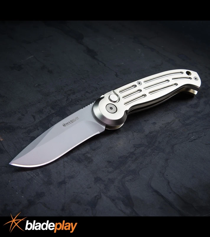 Boker Magnum Speedmaster Champagne Automatic Knife - Bead Blast Plain 7 Boker Magnum Speedmaster Champagne Automatic Knife - Bead Blast Plain - Image 5