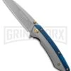 Boker Magnum Cobalt Gray & Blue Liner Lock Knife - Gray Plain 1 Boker Magnum Cobalt Gray & Blue Liner Lock Knife - Gray Plain -Boker Shop Boker Magnum Coblat LL Gray and Blue Gray 01RY288 BHQ 120684 jr large