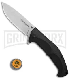 Boker Magnum Colussus Black G-10 Folding Knife - Stonewash Plain -Boker Shop Boker Magnum Colussus BHQ 80851 er bottlecap large