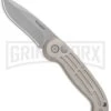 Boker Magnum Speedmaster Champagne Automatic Knife - Bead Blast Plain -Boker Shop Boker Magnum DP Auto Champagne BB 01BO007 BHQ 0099 jr large