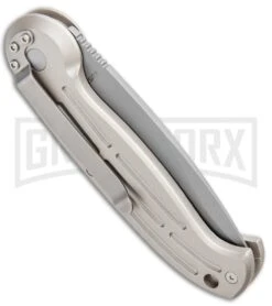 Boker Magnum Speedmaster Champagne Automatic Knife - Bead Blast Plain 9 Boker Magnum Speedmaster Champagne Automatic Knife - Bead Blast Plain -Boker Shop Boker Magnum DP Auto Champagne BB 01BO007 BHQ 0099 jr side large 1