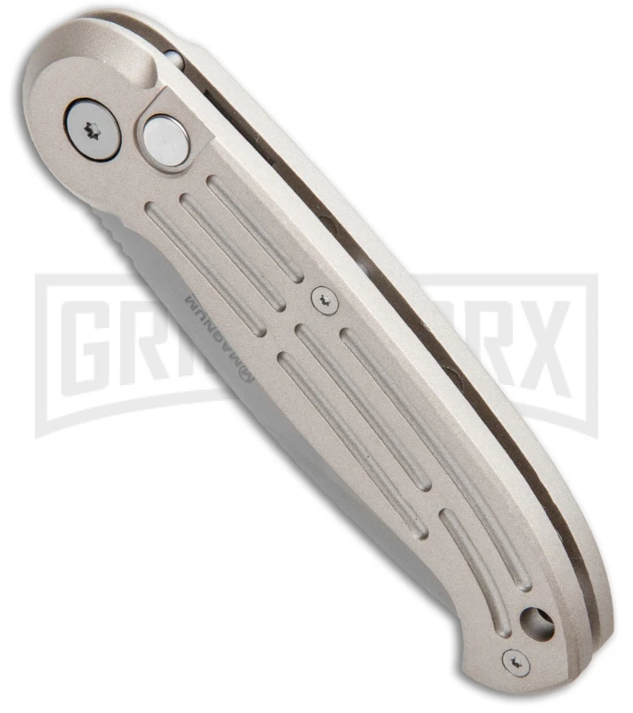 Boker Magnum Speedmaster Champagne Automatic Knife - Bead Blast Plain 4 Boker Magnum Speedmaster Champagne Automatic Knife - Bead Blast Plain - Image 2