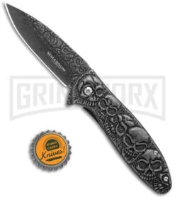 Boker Magnum Dia De Los Muertos Spring Assist Opening - Smokewash Plain -Boker Shop Boker Magnum Dia De Los Muertos FL Smokoewash 01SC519 BHQ 28261 jr bottlecap large