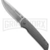 Boker Magnum Eternal Classic Steel Frame Lock Knife W/Thumb Stud - Satin Plain -Boker Shop Boker Magnum Eternal Classic Thumb Stud BHQ 136272 td large