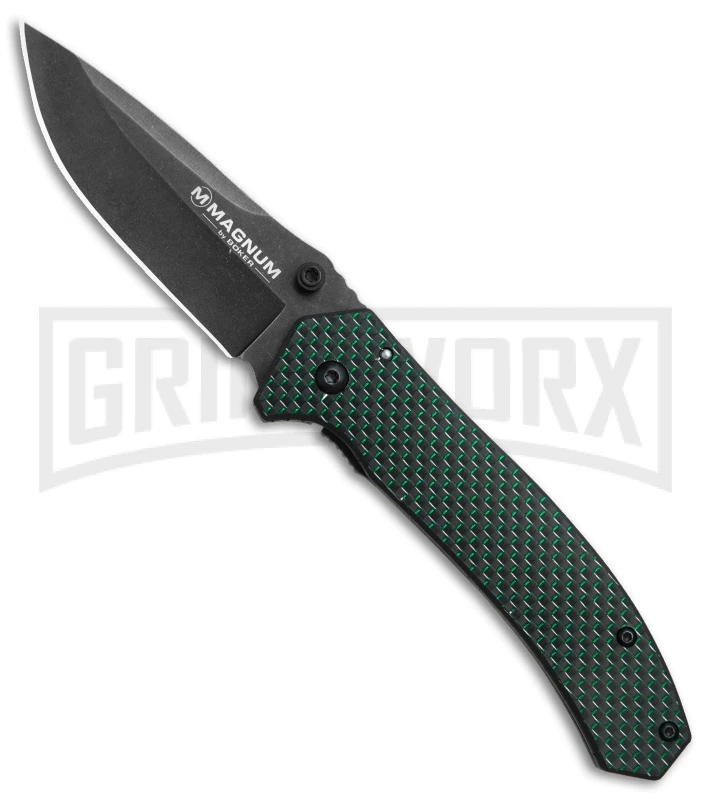 Boker Magnum Green Strike LSCF/G-10 Folding Knife - Black SW 3 Boker Magnum Green Strike LSCF/G-10 Folding Knife - Black SW