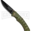 Boker Magnum Iguanodon OD Green G-10 Liner Lock Knife - Black SW Plain -Boker Shop Boker Magnum Iguanodon LL OD Green G 10 Black SW 01SC072 BHQ 118403 jr large
