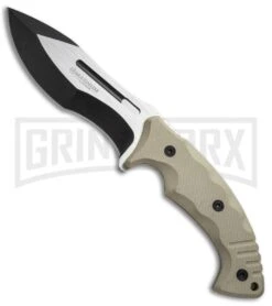 Boker Magnum Joint Adventure Tan G-10 Fixed Blade Knife - Two Tone Plain