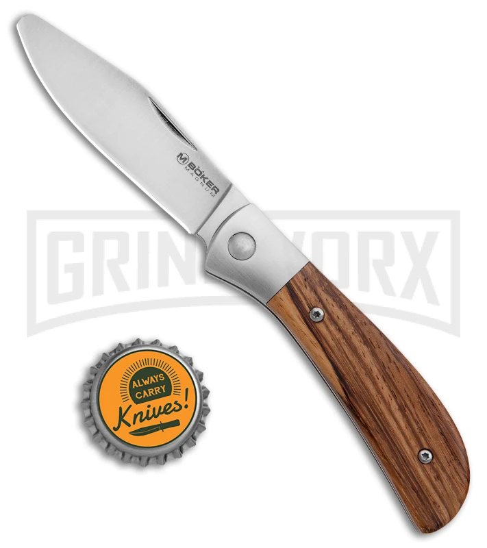 Boker Magnum Kids Slip Joint Knife Zebrawood - Satin Plain 6 Boker Magnum Kids Slip Joint Knife Zebrawood - Satin Plain - Image 4