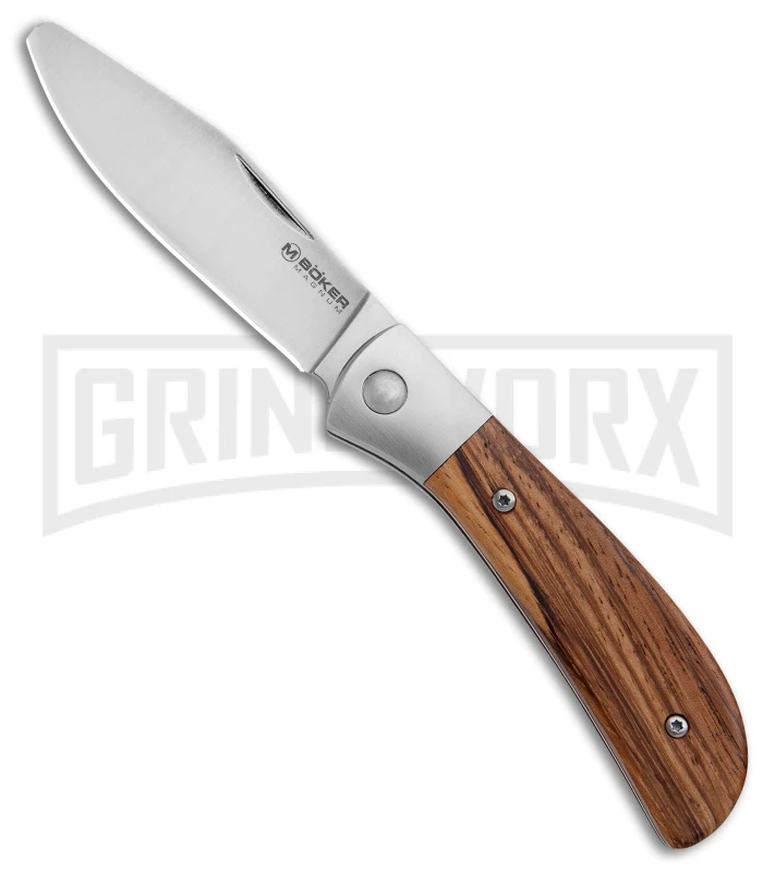 Boker Magnum Kids Slip Joint Knife Zebrawood - Satin Plain 3 Boker Magnum Kids Slip Joint Knife Zebrawood - Satin Plain