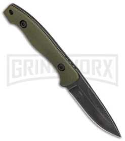 Boker Magnum Lil Friend OD Green G-10 Fixed Blade Knife - Black SW -Boker Shop Boker Magnum Lil Friend Drop BHQ 80830 er side large