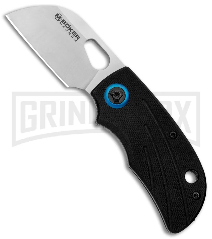 Boker Magnum Lil Lambfoot Black Frame Lock Knife - Satin Plain 3 Boker Magnum Lil Lambfoot Black Frame Lock Knife - Satin Plain