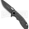 Boker Magnum Massive Half Skull Gray Folding Knife - Gray Plain -Boker Shop Boker Magnum Massive Half Skull FL Gray 01RY316 BHQ 102962 jr large
