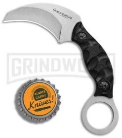 Boker Magnum Neck Bit Black G-10 Karambit Fixed Blade Knife - Stonewash 9 Boker Magnum Neck Bit Black G-10 Karambit Fixed Blade Knife - Stonewash -Boker Shop Boker Magnum Neck Bit BHQ 80854 er bottlecap large