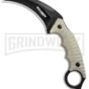 Boker Magnum Spike Tan G-10 Karambit Fixed Blade Knife - Black Plain -Boker Shop Boker Magnum Spike Karambit Tan Black 02SC028 BHQ 49551 jr large